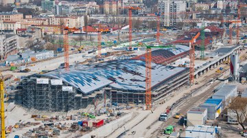 Nádraží Łódź Fabryczna, Łódź, Polsko